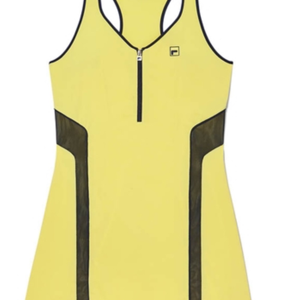Fila Yellow and Navy Mini Dress